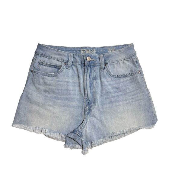 REWASH | Juniors The Wedge Vintage Reunion Super High Rise Denim Shorts 9/29 - Picture 1 of 13